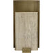 Ciana LED 9.75 inch Natural / Antique Brass Sconce Wall Light